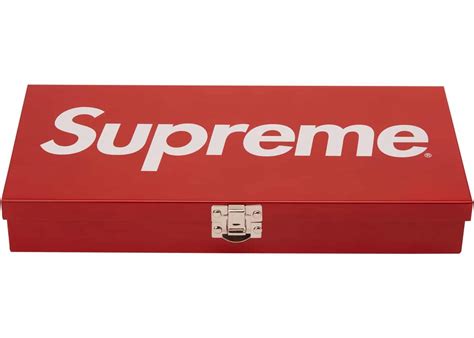 Supreme Supreme Large Metal Storage Box Red 